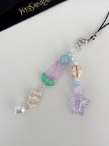 PURPLE FLOWER KEY CHAIN