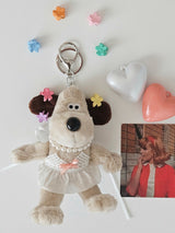 FLOWER DOGGIE KEY RING