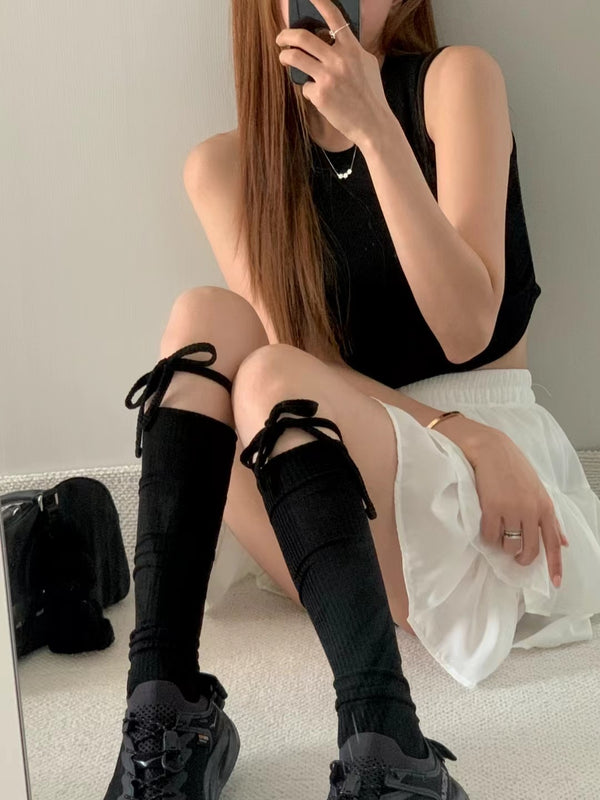 SUMMER RIBBON KNEE SOCKS