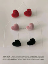 VELVET HEART EARRINGS