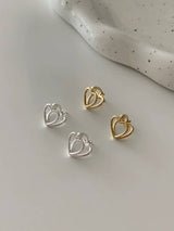 HEART HOOP EARRINGS