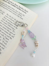 PURPLE FLOWER KEY CHAIN