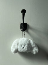 WHITE DOGGY KEY RING