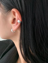 WIDE SILVER EAR CUFF