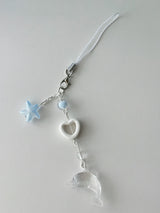 CLEAR DOLPHIN KEY CHAIN