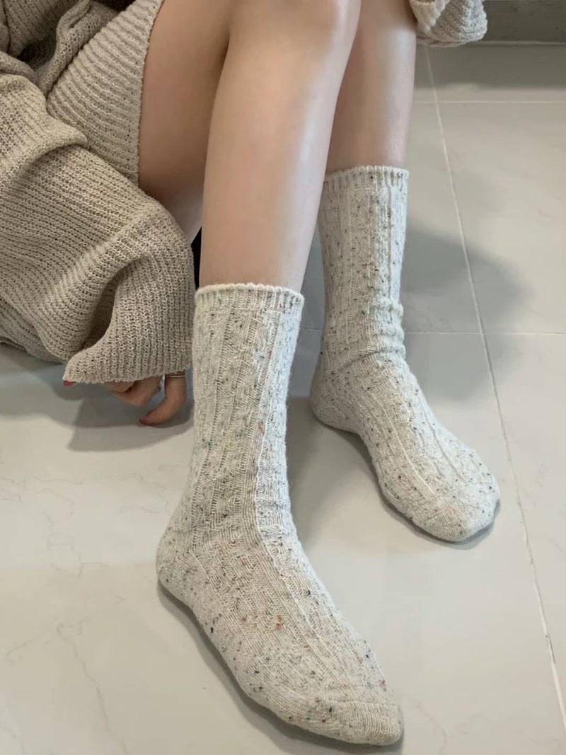 TWIST WOOL SOCKS