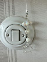 CLEAR STAR CLOUD KEY CHAIN