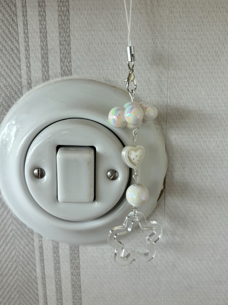 CLEAR STAR CLOUD KEY CHAIN