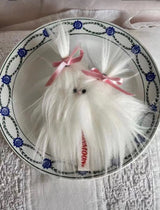 FURRY RIBBON KEY RING & BAG CHARM