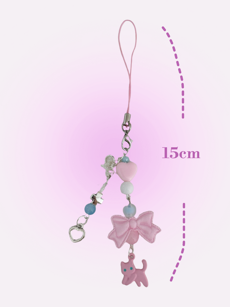 PINK CAT KEY CHAIN