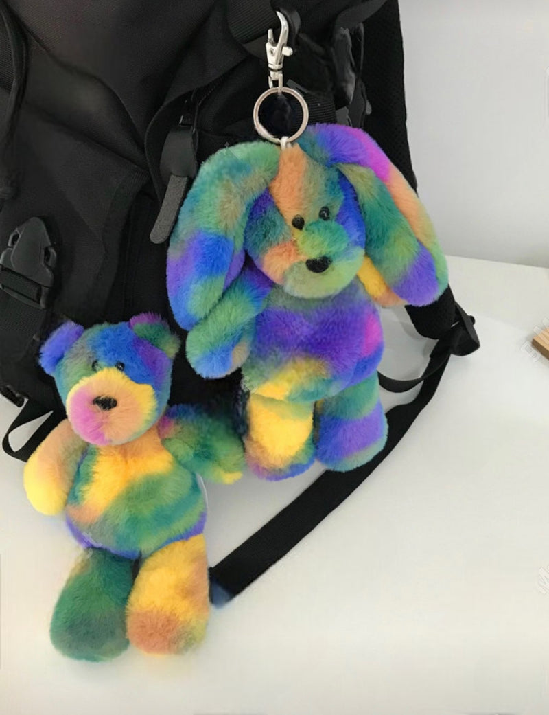 MIX COLOR KEY RING & BAG CHARM