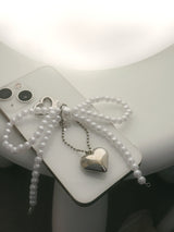 PEARL RIBBON KEY CHAIN