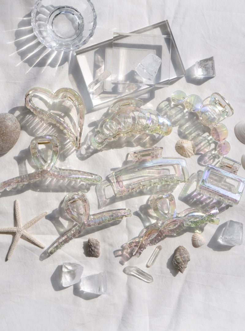 CLEAR AURORA HAIR CLIP