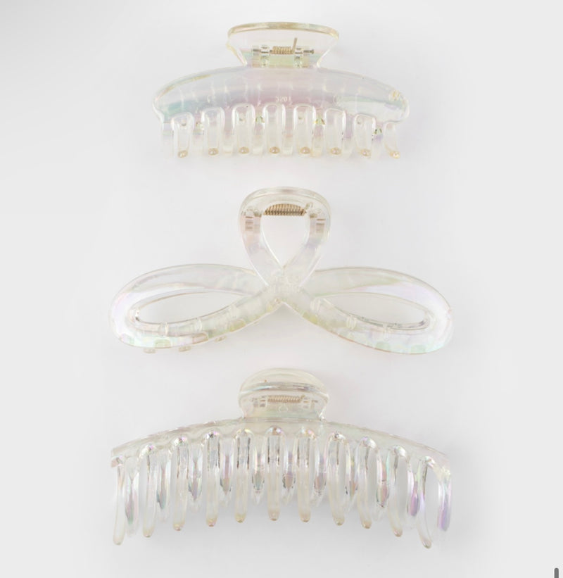 CLEAR AURORA HAIR CLIP
