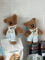 PEARL BEAR DOLL KEY CHAIN