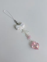 PINK CROWN HEART KEY CHAIN