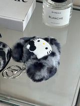 FUR CAT KEY RING