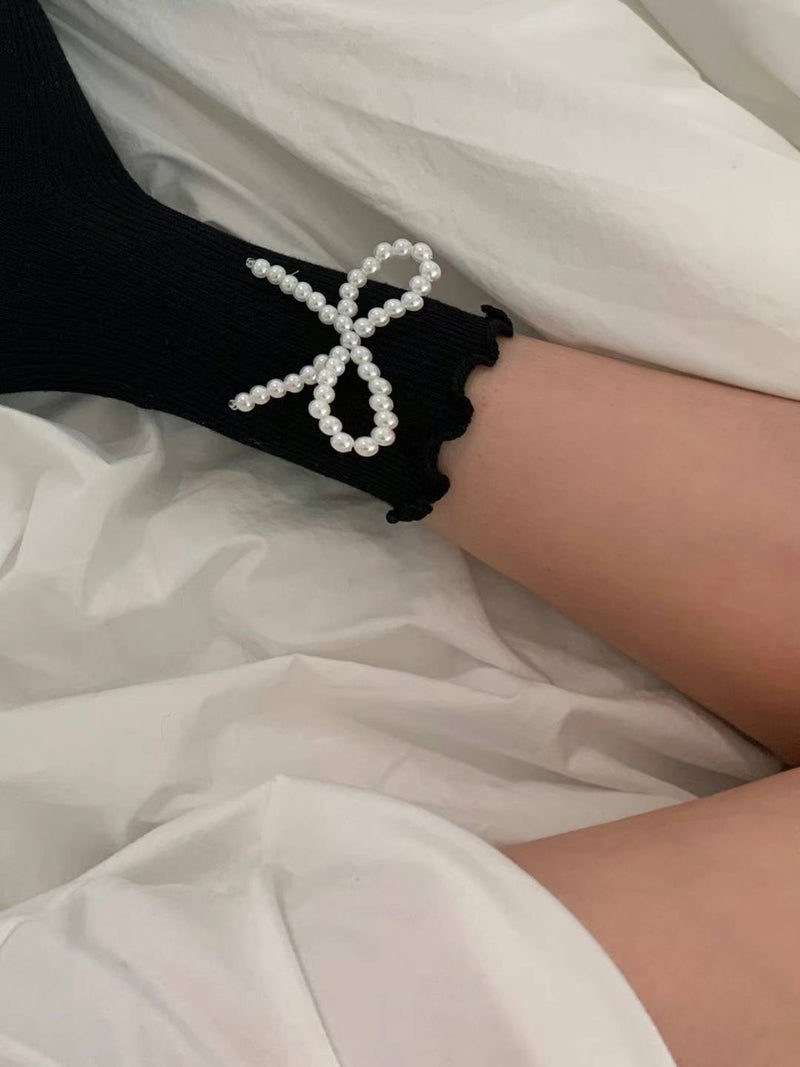 RIBBON PEARL SOCKS