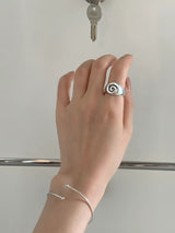 SPIRAL BOLD OPEN RING