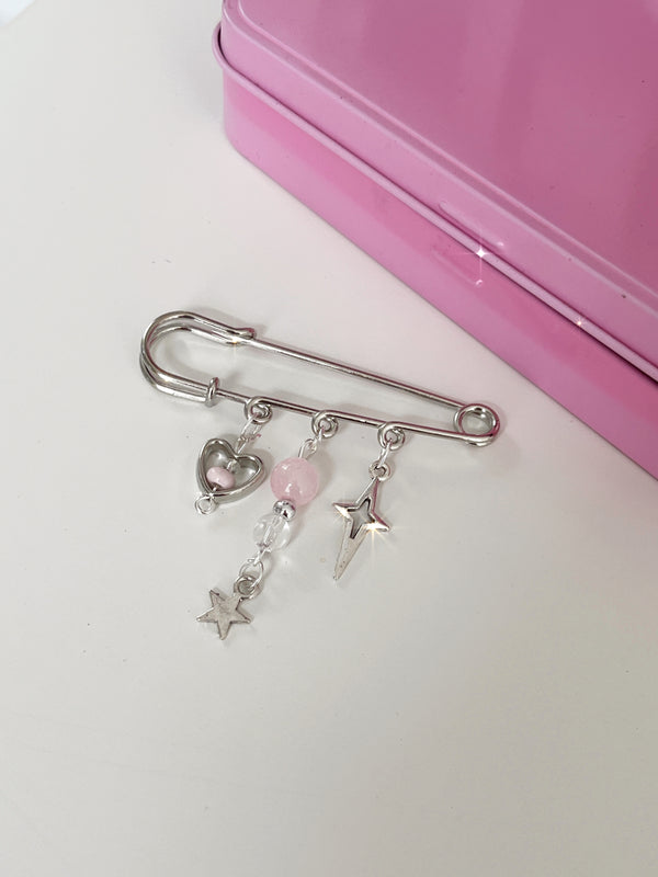 PINK HEART PIN