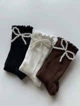 RIBBON PEARL SOCKS