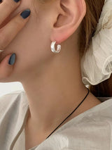 CHROME HUG EARRINGS