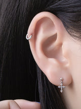 SMALL EARFLAP RING PIERCING