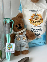PEARL BEAR DOLL KEY CHAIN
