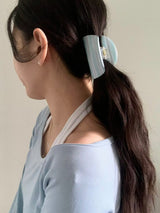 COASTAL BLUE STRIPE HAIR CLAW