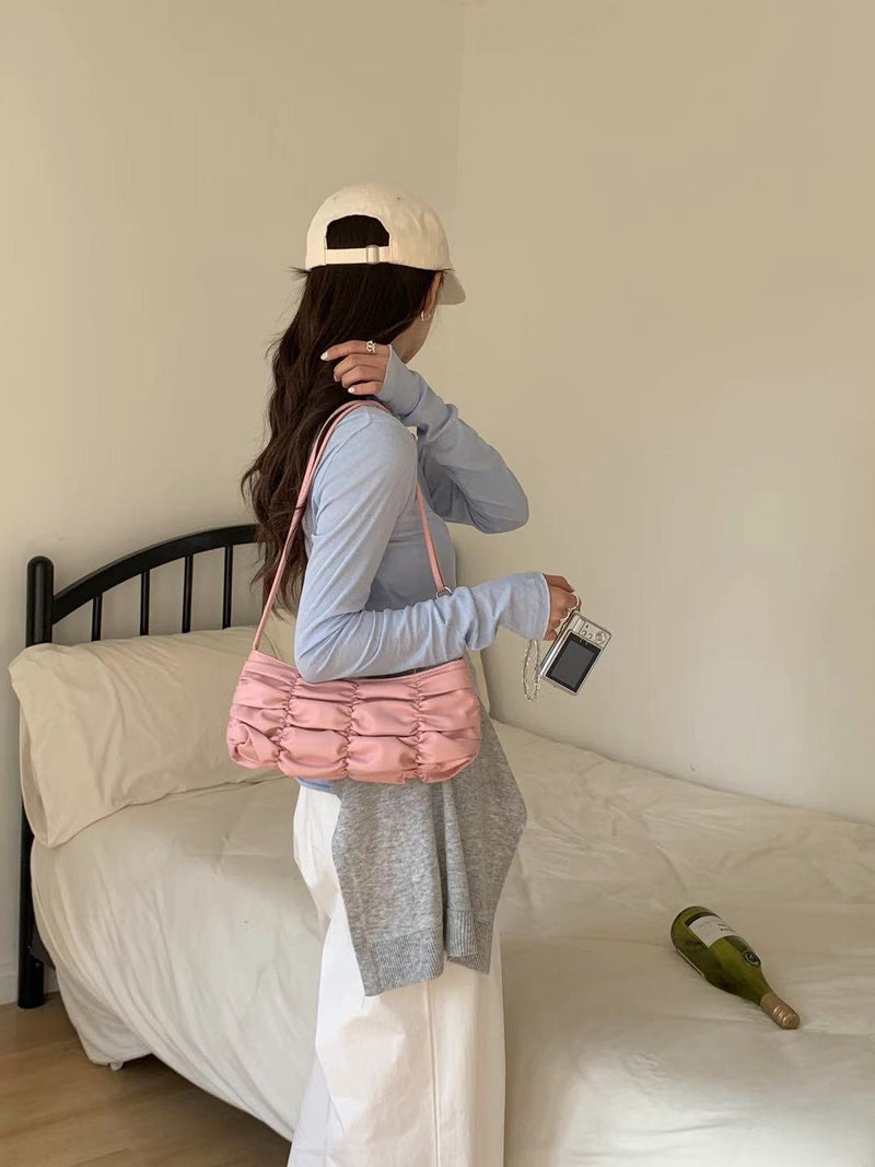 WRINKLE SHOULDER BAG