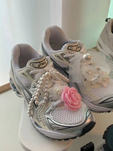 PEARL BIG RIBBON SHOES CHARM