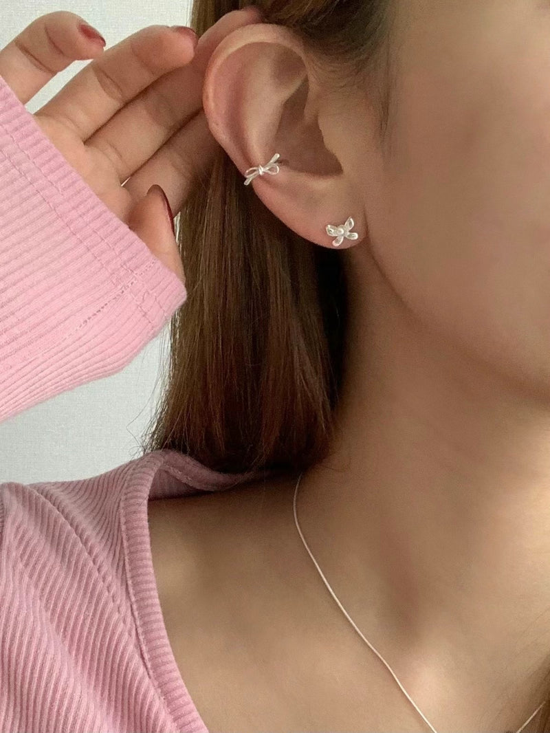 RIBBON DEW EARRINGS