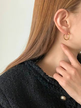 FLAT ONE TOUCH EARRINGS