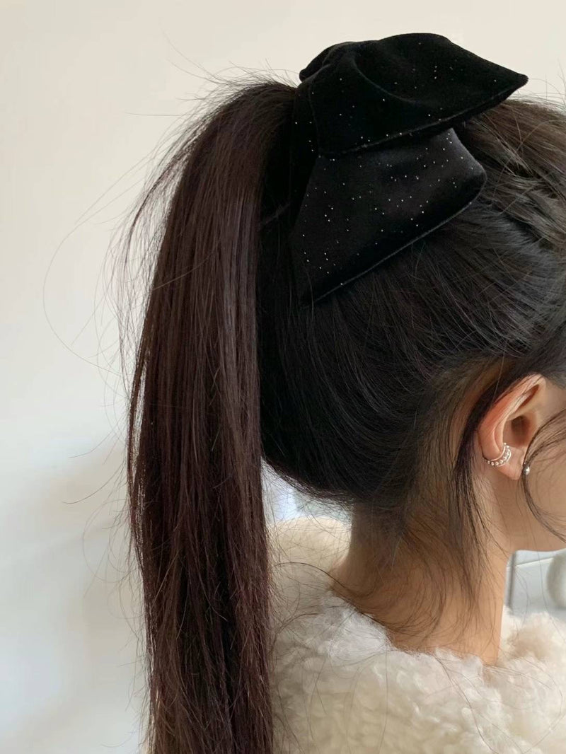 VELVET PEARL RIBBON PIN