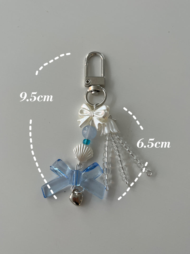 BLUE RIBBON JELLY KEY CHAIN