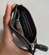 TASSEL ENAMEL WALLET POUCH [Pink]