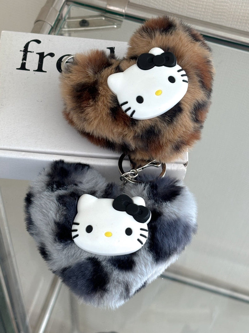 FUR CAT KEY RING