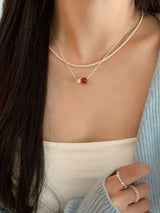 ROUGE ONYX NECKLACE