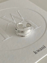 WIDE SILVER EAR CUFF