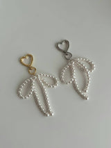 PEARL RIBBON KEY RING