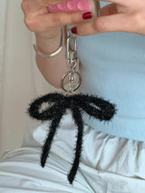 GLITTER RIBBON KEY RING