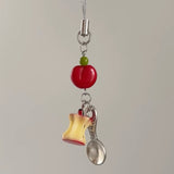 APPLE N SPOON KEY CHAIN