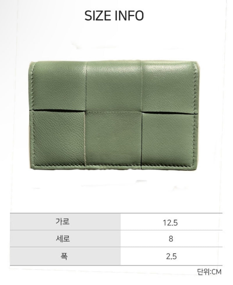 MESH REAL LEATHER CARD WALLET