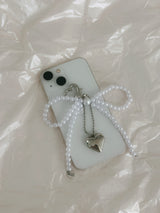 PEARL RIBBON KEY CHAIN