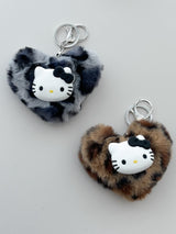 FUR CAT KEY RING