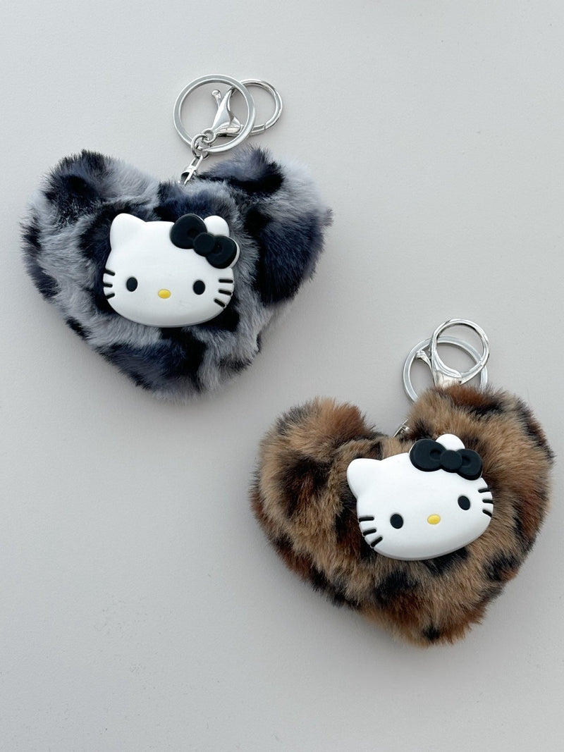 FUR CAT KEY RING
