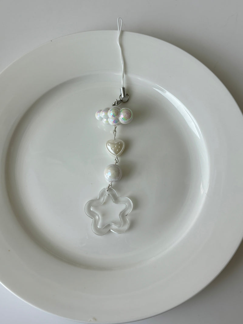 CLEAR STAR CLOUD KEY CHAIN