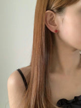 RED PEARL EARRINGS