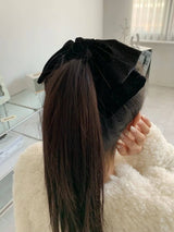 VELVET PEARL RIBBON PIN