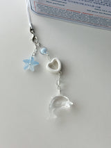 CLEAR DOLPHIN KEY CHAIN